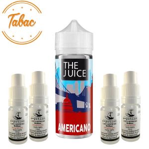 Pachet The Juice 80ml - Americano + 4 x Shot Nicotină