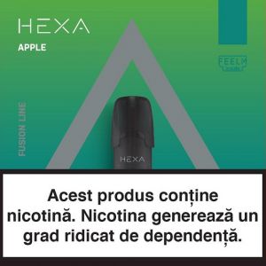 Pachet Rezerve HEXA Mini Pods – Apple 10mg