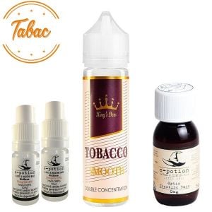 Pachet King's Dew 30ml - Tobacco Smooth + 2 x Shot Nicotină + Bază 50ml