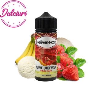 Lichid Heaven Haze 100ml - Straw-Nana Strawberry Banana Ice Cream