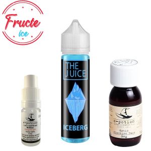 Pachet The Juice 40ml - Iceberg + 1 x Shot Nicotină + 1 x Bază
