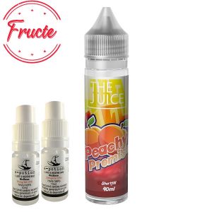Pachet The Juice 40ml - Peachy Promise + 2 x Shot Nicotină 