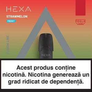 Pachet Rezerve HEXA Mini Pods – Strawmelon Frost 20mg