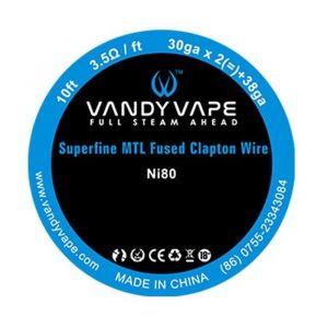 Rola Vandyvape Superfine MTL Fused Clapton Ni80 30GAx2+38ga
