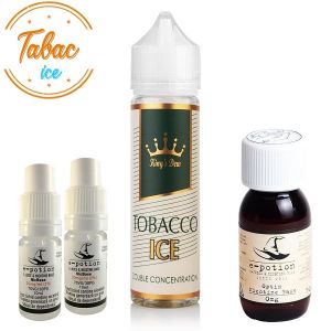 Pachet King's Dew 30ml - Tobacco Ice + 2 x Shot Nicotină + 1 x Bază 