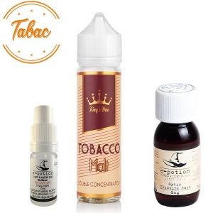 Pachet King's Dew 30ml - Tobacco Malt + 1 x Shot Nicotină + 1 x Bază 