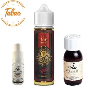 Pachet King's Dew 30ml - Tobacco Spice + 1 x Shot Nicotină + 1 x Bază 50ml