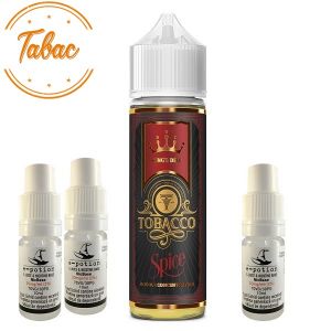 Pachet King's Dew 30ml - Tobacco Spice + 3 x Shot Nicotină