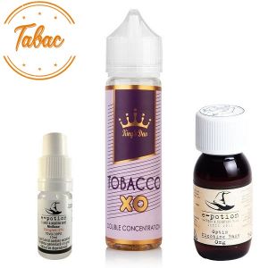 Pachet King's Dew 30ml - Tobacco XO + 1 x Shot Nicotină + 1 x Bază 