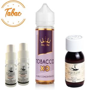 Pachet King's Dew 30ml - Tobacco XO + 2 x Shot Nicotină + 1 x Bază 