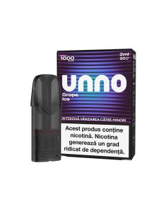 Cartus UNNO 1000 pufuri 20mg - Grape Ice