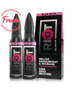 Lichid Riot Squad BLCK EDTN 2 x 50ml - Deluxe Passionfruit and Rhubarb