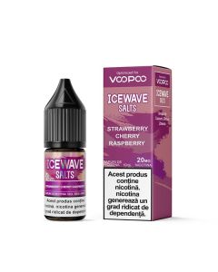Lichid Icewave Salt 10ml - Strawberry Cherry Raspberry 20mg