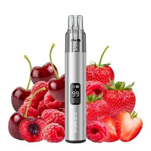 Kit Icewave Prime Platinum Silver 1000 pufuri - Strawberry Cherry Raspberry