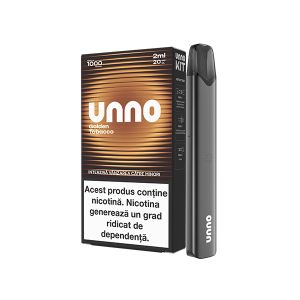 Kit UNNO 1000 pufuri 20mg - Golden Tobacco
