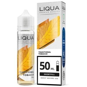 Liqua Shortfill 50ml - Traditional Tobacco