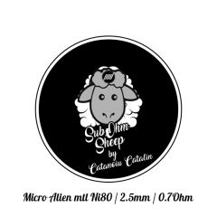 Rezistente Prebuilt SubOhm Sheep - Micro Alien MTL Ni80 0.7Ohm