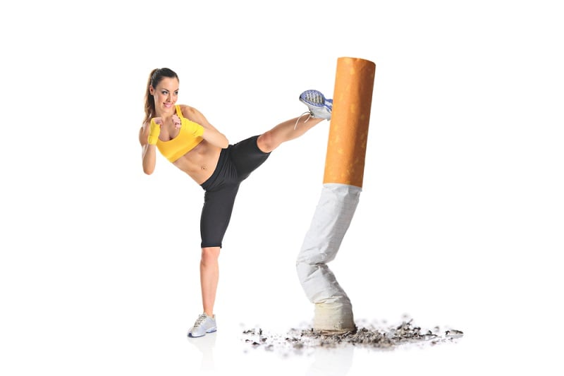 Sportul contribuie la dezvoltarea capacitatii respiratorii in cazul fumatorilor.