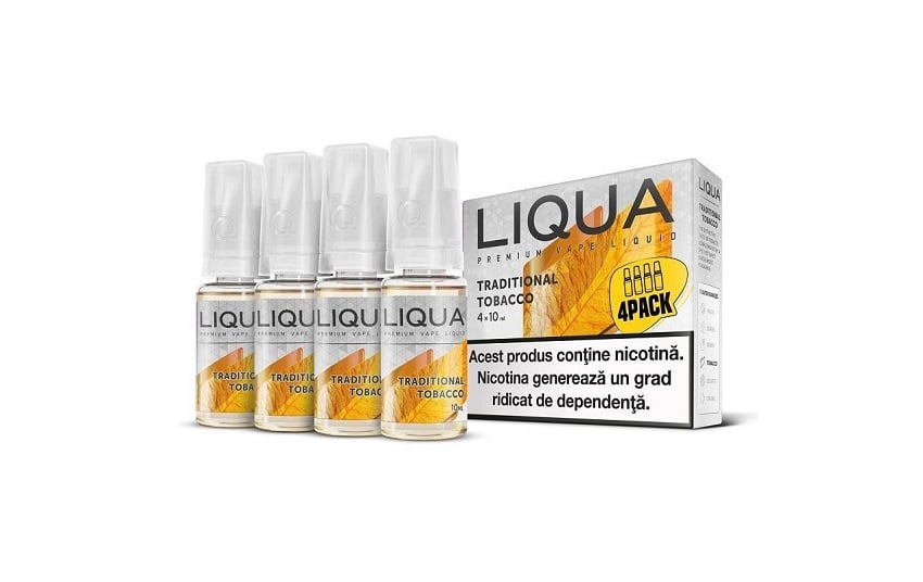 Lichidele cu nicotină Liqua sunt larg utilizate împreună cu țigările electroncie