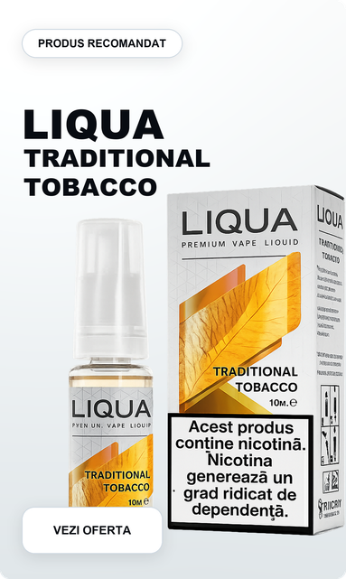 Liqua Traditional Tobacco - lichid vape 10ml disponibil la Smokemania
